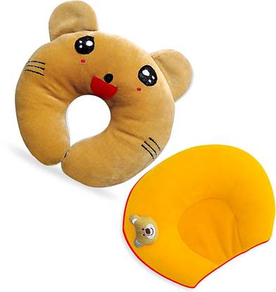 Baby Desire Cotton, Mustard Seeds Animals Baby Pillow Pack of 2