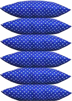 GOGA LUXURY Cotton Solid Sleeping Pillow Pack of 6