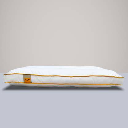 SleepyCat Slim Pillow Medium Firm Standard Size (26x16 inches) for Front & Back Sleepers Microfibre Solid Sleeping Pillow Pack of 1