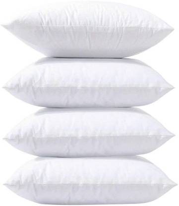 RECRON CERTIFIED Microfibre Solid Sleeping Pillow Pack of 4 (White) deal from flipkart