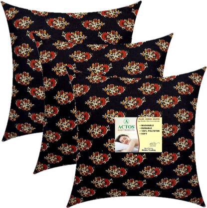 ACTOS Microfibre Cushion Pack of 3 Floral