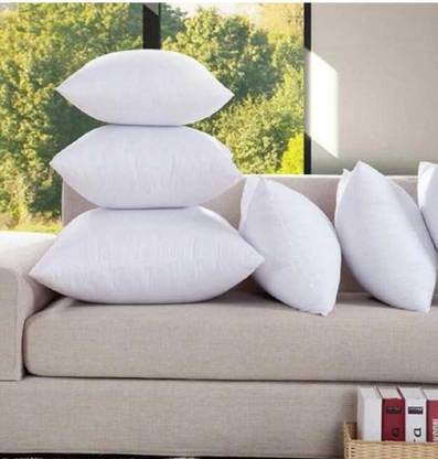 spinewell PREMIUM SOFA CUSHION SET PACK OF 5 Polyester Fibre Solid Cushion Pack of 5