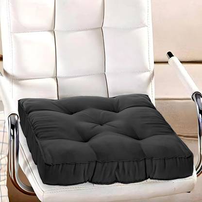 KUBER INDUSTRIES Microfibre Chair Pad Pack of 1 Solid