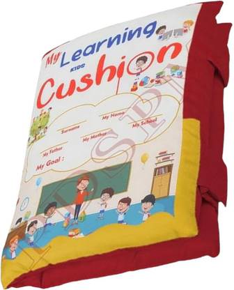 Bholu This cushion will make a perfect addition to a kid's roomplayroom or nursery-012 Cotton, Microfibre Animals, Birds, Fruits, Quotes, Nature, Alphanumeric Baby Pillow Pack of 1