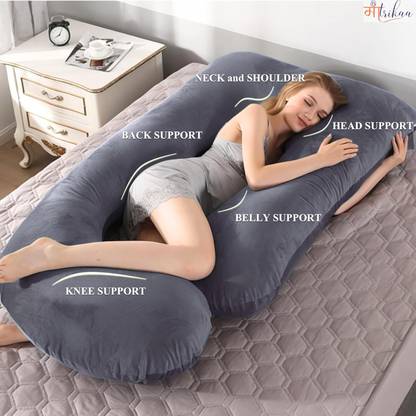 Mojo J SHAPE Microfibre Solid Pregnancy Pillow Pack of 1