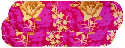 SANJU BROTHER Microfibre Bolster Pack of 2 Abstract