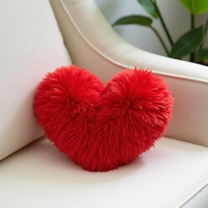 Sleepsia Heart Shape Pillow 8" | Heart Shape Cushion Pillow For Gifting Purpose - Microfibre Toons & Characters Cushion Pack of 1