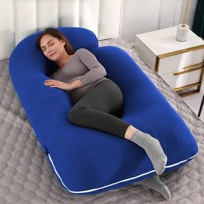vsmd Polyester Fibre Pregnancy Pillow Pack of 1 Solid J Shape