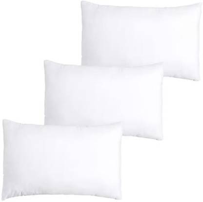 RECRON CERTIFIED Microfibre Solid Sleeping Pillow Pack of 3