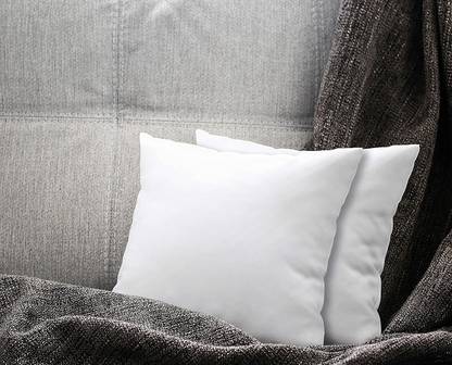 KWALITY DREAMS Polyester Fibre Cushion Pack of 2 Solid Back Cushions For Sofas