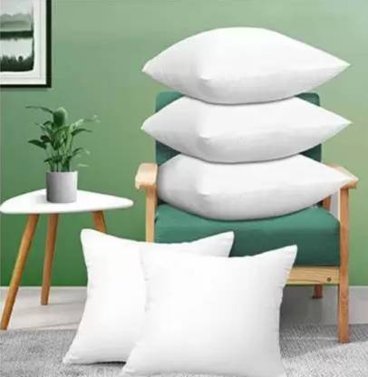 RomancePillow LUXURY Polyester Fibre Solid Cushion Pack of 5