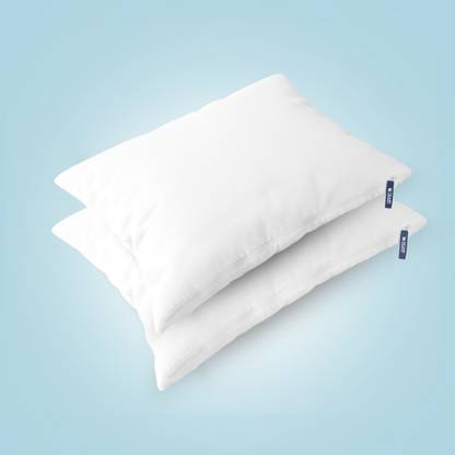 The Sleep Company Adjustable Plush Pillow Microfibre Solid Sleeping Pillow Pack of 2