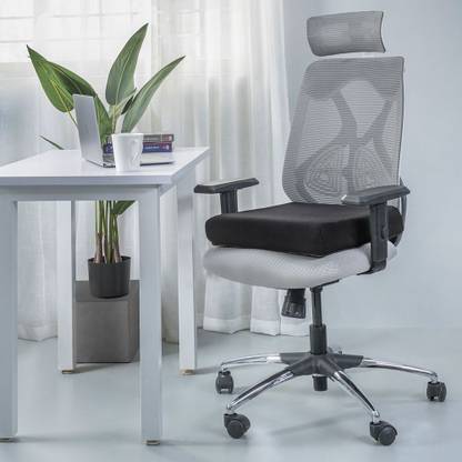 Wakefit Memory Foam Chair Pad Pack of 1 Solid