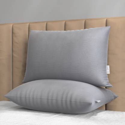 MY ARMOR Height Adjustable Microfiber Pillows for Sleeping, 41x61 cm, Without Cover, Microfibre Solid Sleeping Pillow Pack of 2