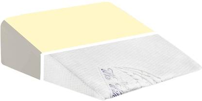 The White Willow Bed Wedge Pillow For Leg Elevation Standard Size High Height 18"L x 18"W x 12"H Memory Foam Solid Orthopaedic Pillow Pack of 1
