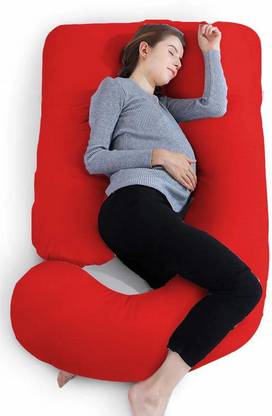 Mom's Moon Microfibre Pregnancy Pillow Pack of 1 Solid Upgrade Model Of Pregnancy Pillow