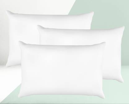 NH10 DESIGNS Microfiber Filled Polyester (12X18)inch Pillow Cushion Filler 12x18inFLR VP3 Microfibre Solid Cushion Pack of 3