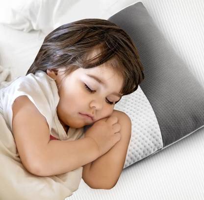ORCHEED Polyester Fibre Baby Pillow Pack of 1 Solid Kids Sleeping Pillow 300 GSM filled with Softness