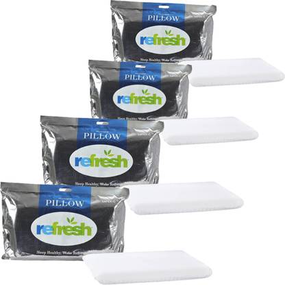 Refresh Foam Sleeping Pillow Pack of 4 Solid Latex-O Soft Foam For Enhanced Feel