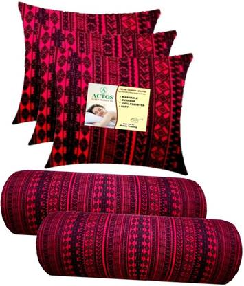 ACTOS Microfibre Bolster Pack of 5 Geometric