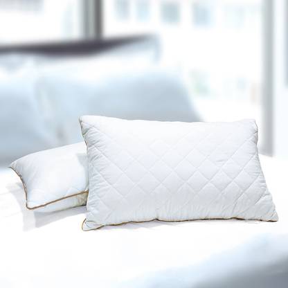 SPACES Microfibre Solid Sleeping Pillow Pack of 2