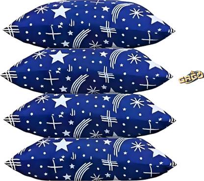 GAGO Polyester Fibre, Cotton Sleeping Pillow Pack of 4 Abstract, Solid Luxury