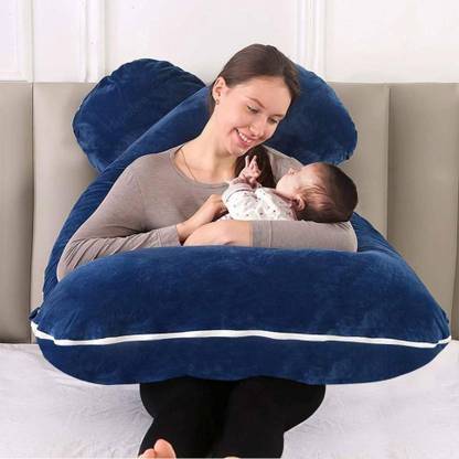 KANWAR SA Microfibre Pregnancy Pillow Pack of 1 Solid Pregnancy Pillow