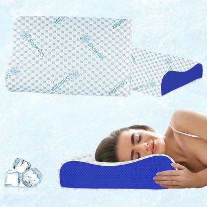 AYKA Memory Foam Orthopaedic Pillow Pack of 2 Solid