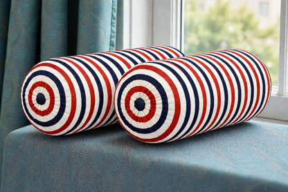 ACTOS Microfibre Bolster Pack of 2 Geometric Combo Set Of 2