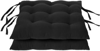 KUBER INDUSTRIES Microfibre Chair Pad Pack of 2 Solid