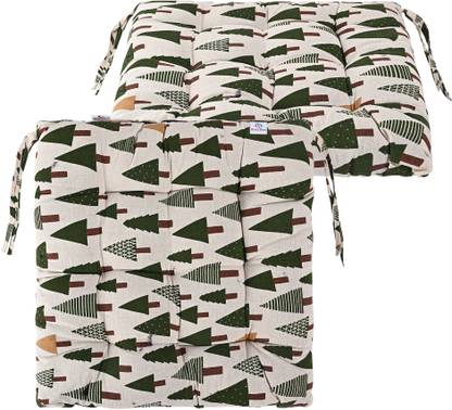 HOMESTIC by Kuber Industries Microfibre Abstract Chair Pad Pack of 2