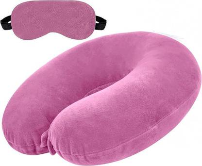 JSR Fashion Polyester Fibre Abstract Travel Pillow Pack of 1