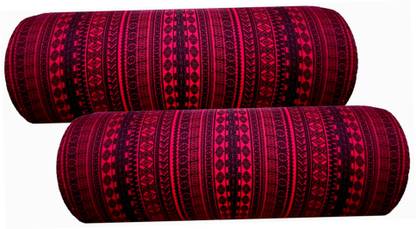 Changers Microfibre Bolster Pack of 2 Abstract Round Bolster