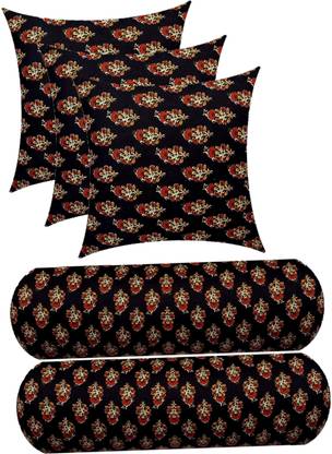 Swikon star Microfibre Cushion Pack of 5 Floral