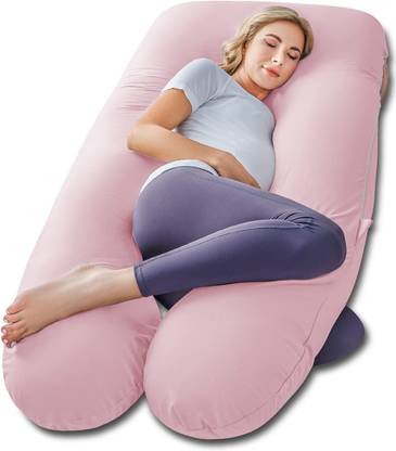 KWALITY DREAMS Microfibre, Down & Feather Solid Pregnancy Pillow Pack of 1