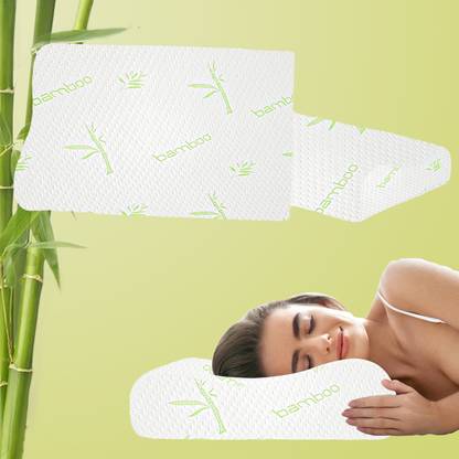 AYKA Memory Foam Orthopaedic Pillow Pack of 2 Solid