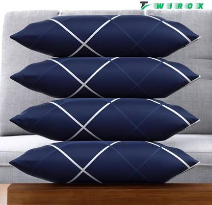 TWIROX LUXURY Cotton Solid Sleeping Pillow Pack of 4
