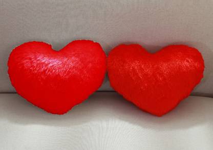 PriMaryHoMe Red Heart Shape Pillow, Set of 2  - 30 cm