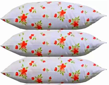 GOGA Cotton Sleeping Pillow Pack of 3 Solid