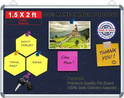 WRITING AND DISPLAY 1.5*2Notice Board/PinBoard/Soft Board for Home, School, and Office PINUP BOARD Bulletin Board