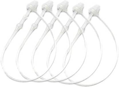 greengrow 1000pcs 3 Inch White Snap Lock Pins Security Loop Price Tag Fastener Plastic Tag Plastic Standard Cable Tie