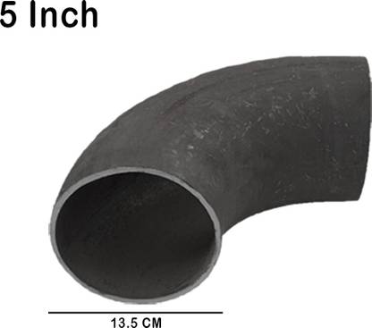 Implemental MS Short Bend Pipe Fitting (5 INCH X 1 PCS) 2-Way 45 Degree Elbow Pipe Joint
