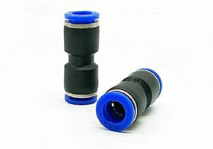 DLEIN Pu connector 8mm to 8mm Air Pipe pneumatic push connector Straigth connector 2-Way Reducer Pipe Joint