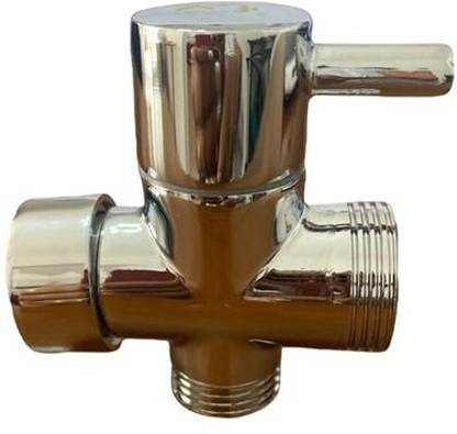 OVISES 3-in-1 Wall Mixer Adapter | Brass Angle Valve with Chrome Finish 2-Way Union Pipe Joint