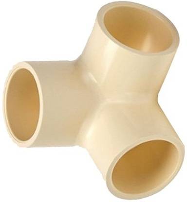 Soil to Soul 3 -Way Cross PVC Fitting for Pipe Connector and Shelf Support, Size- 3/4 inch, 3-Way Cross Pipe Joint