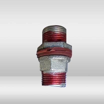 Implemental GI TANK NIPPLE THREADED 2-Way Coupling Pipe Joint (1 1/2 Inch) 2-Way Coupling Pipe Joint