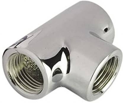Viking Tee Thread (1) & (2) & (3) 15mm (1/2), Inner Polished CP - Pack of 2 Connectors Offer a Secure and Leak-Free Solution for your Plumbing Connections Hose Pipe