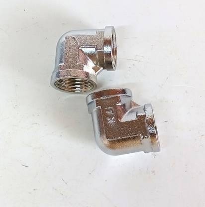Hardware Cp Elbow(2 Pcs) 1/2 inch SS 304 (3 x 3 x 2.5) cm 2-Way 90 Degree Elbow Pipe Joint