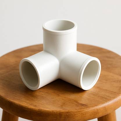 Soil to Soul UPVC 3 way cross, Furniture Grade fitting, Size- 3/4 inch 3-Way Cross Pipe Joint