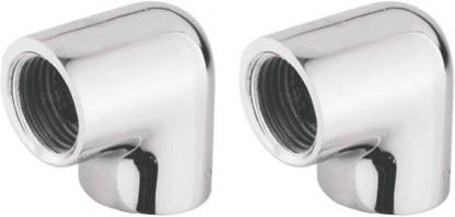 ASTRAL CP Elbow 1/2-Inch Brass Chrome Plated Pipe Joint set of 2 pic 015 2-Way 90 Degree Elbow Pipe Joint